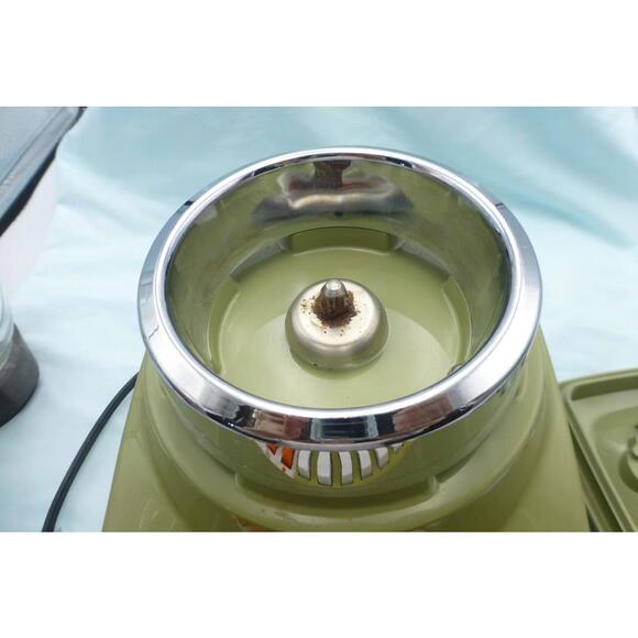 Vintage Osterizer Imperial Blender 10-Speed Olive Green Glass Jar Retro Kitchen - Picture 13 of 15